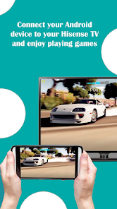Connect an Android device to a Hisense TV for mirrored gameplay