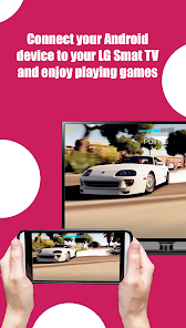 Connect an Android device to an LG Smart TV for mirrored gameplay