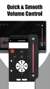 Quick and smooth volume control on the Sony Bravia remote interface