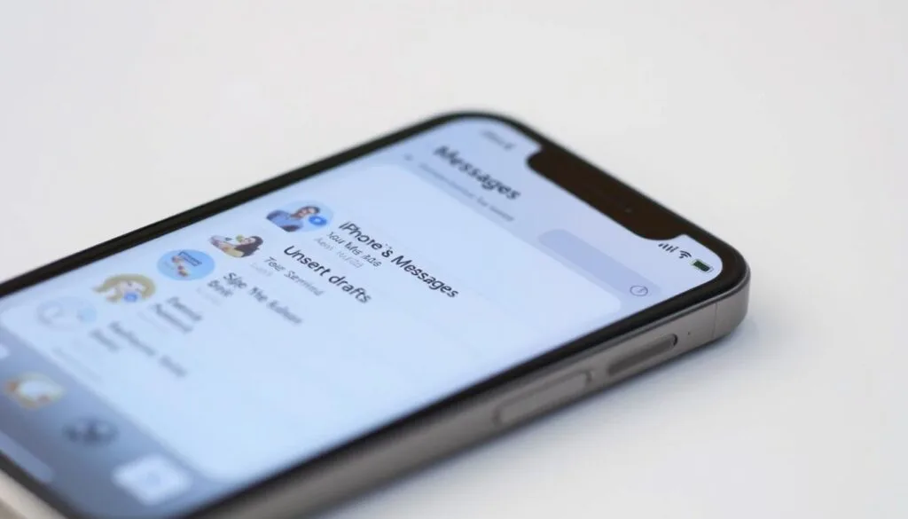 how to see unsent messages on iphone