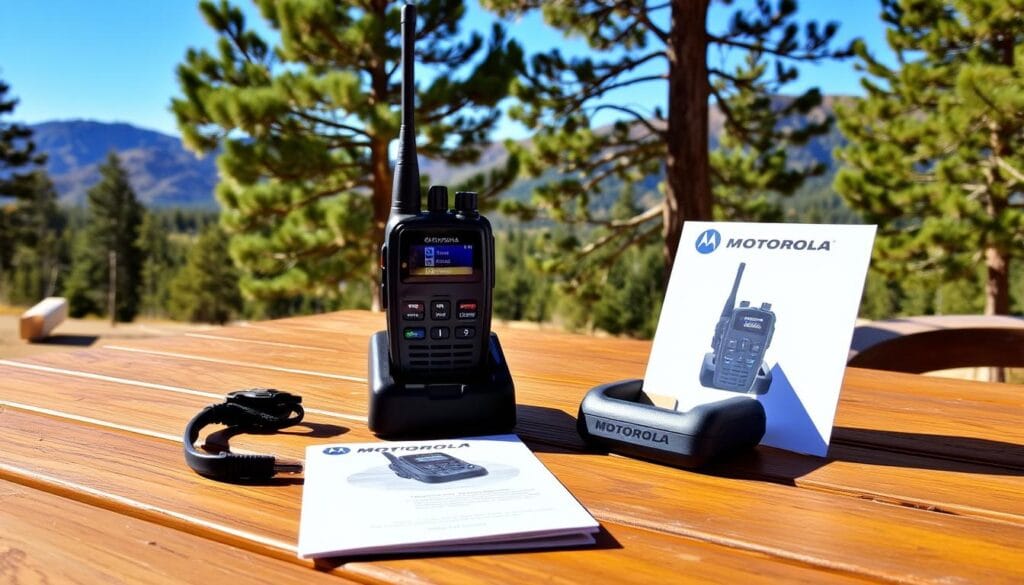 how to setup motorola t800 talkabout