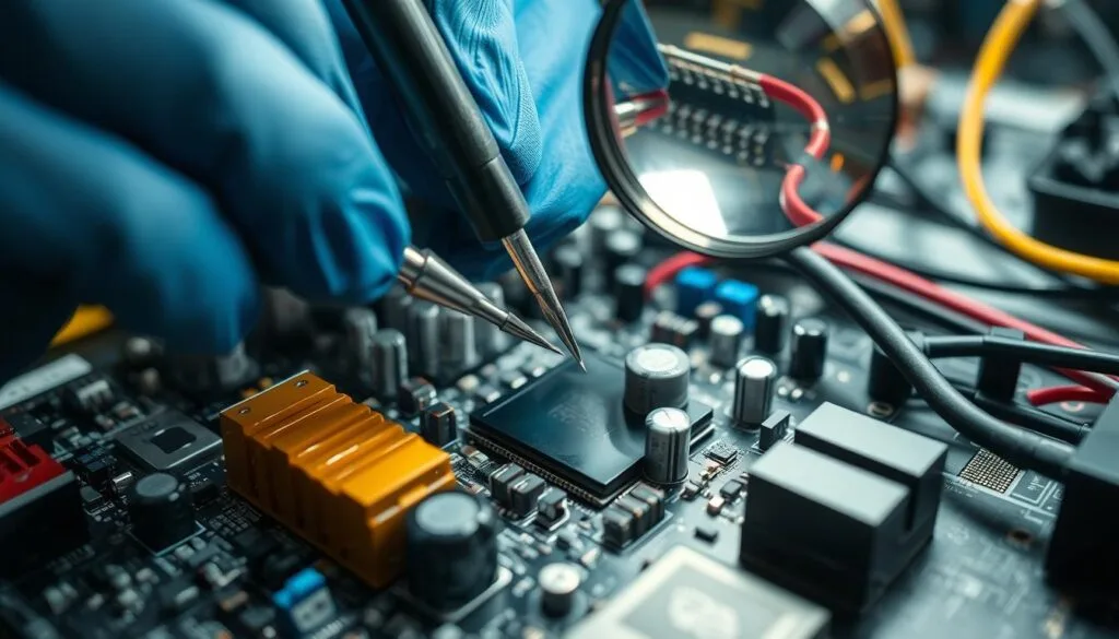 you replace a motherboard capacitor