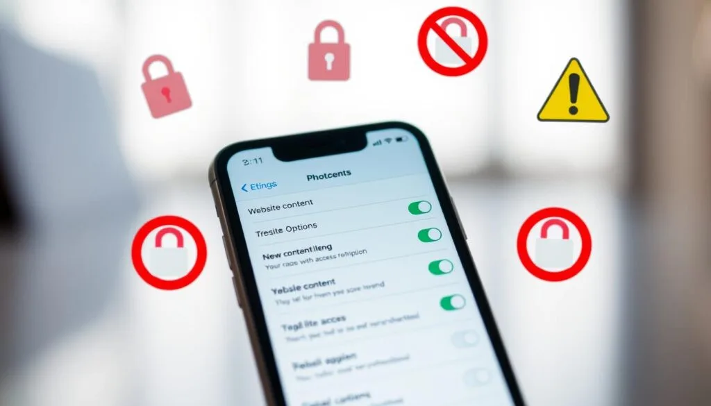 how to block a website on iphone