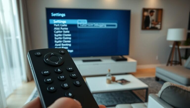 where is network debugging on android tv settings